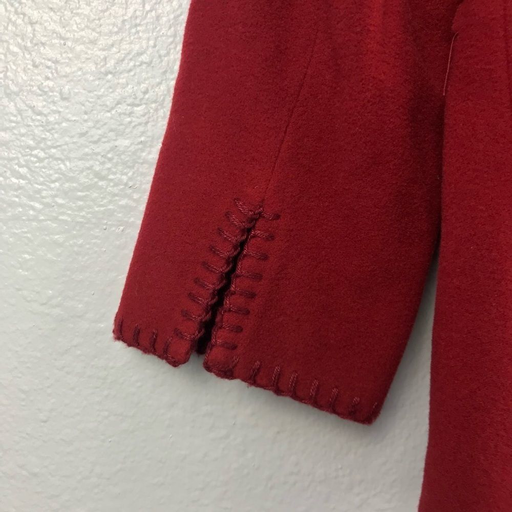 Tribal Women’s Wool Blend Red Coat Size 8 - Picture 8 of 14